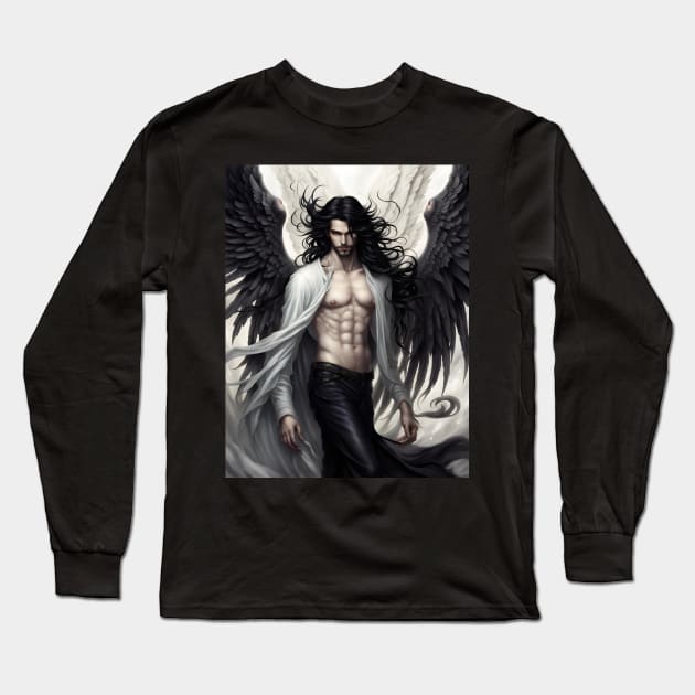 Lucifer Long Sleeve T-Shirt by FineArtworld7